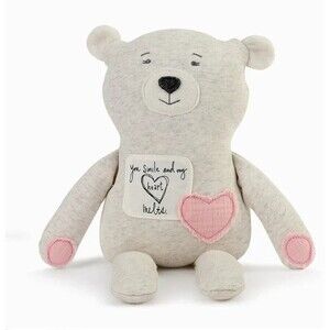 DEMDACO Poetic Threads Bear Girl- You Smile & My Heart Melts by Lori Seibert NWT